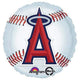 Globos de aluminio del equipo de béisbol MLB Los Angeles Angels of Anaheim de 18"