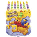 Anagram Mylar & Foil 18" Pooh Cake with Candies Foil Balloons