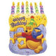 18" Pooh Cake with Candies Foil Balloons