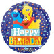 18" Sesame Street Birthday Confetti Foil Balloons