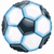Globos de aluminio con forma de balón de fútbol de 18.0 in, 5 unidades