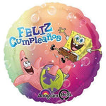 Anagram Mylar & Foil 18" Spongebob Feliz Cumpleanos Foil Balloons