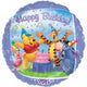 Globos de aluminio de feliz cumpleaños Winnie The Pooh de 18"