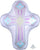 Anagram Mylar & Foil 1st Communion Cross 28" Mylar Foil Balloon