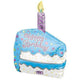 24" Happy Birthday Cake WIth Candle