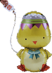 Globo Airwalker de pollito de Pascua de 25"