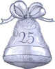 25th Anniversary Bell Silver 27″ Balloon