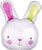 Anagram Mylar & Foil 28" Hello Bunny Head 28″ Balloon