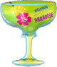 Globo de bebida Margarita de 28" Bienvenido al Paraíso