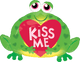 30" Kiss Me Toad Balloon