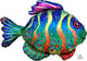 Globo gigante de peces de colores de 33"