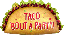Anagram Mylar & Foil 33" Taco Bout a Party Taco Balloon