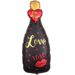 Globo con botella de champán XOXO Love Be Mine de 35"
