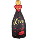 35" Love Be Mine XOXO Champagne Bottle Balloon