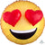 Anagram Mylar & Foil 3D Emoji Heart Eyes 28″ Balloon