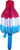 Anagram Mylar & Foil 40" Red White Blue Bomb Pop Popsicle Balloon