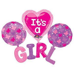 51" Its a Girl Foil Balloons