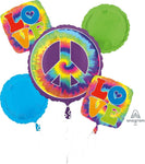 Anagram Mylar & Foil '60s Feeling Groovy Balloon Bouquet