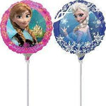 9" Frozen Anna and Elsa Foil Balloons