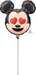 Anagram Mylar & Foil 9" Mickey Mouse Emoji Foil Balloons