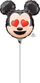Globos de aluminio con emojis de Mickey Mouse de 9"