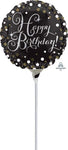 Anagram Mylar & Foil 9" Sparkling Happy Birthday Foil Balloons