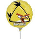 9" Yellow Angry Bird Foil Balloons