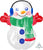 Anagram Mylar & Foil Adorable Snowman 21″ Balloon