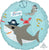 Anagram Mylar & Foil Ahoy Birthday Pirate Sharks 17″ Balloon