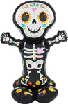 Anagram Mylar & Foil Airloonz Day of the Dead Skeleton 52″ Balloon
