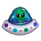 Alien Spaceship Holographic Iridescent 28″ Balloon