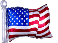 Anagram Mylar & Foil American Flag USA 27″ Foil Balloon