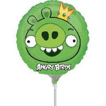 Anagram Mylar & Foil Angry Birds King Pig  (requires heat-sealling 9″ Balloon