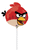 Anagram Mylar & Foil Angry Birds Red Bird 14″ Balloon (requires heat-sealing)