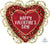 Anagram Mylar & Foil Animal Print Happy Valentine's Day 23″ Balloon