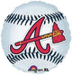 Globo de béisbol de 18″ de los Bravos de Atlanta