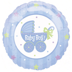 Baby Boy Baby Buggy 18″ Balloon
