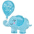 Anagram Mylar & Foil Baby Boy Elephant 31″ Balloon