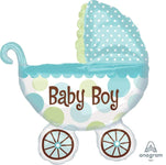 Anagram Mylar & Foil Baby Buggy Boy 31" Mylar Foil Balloon