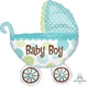 Baby Buggy Boy 31" Mylar Foil Balloon