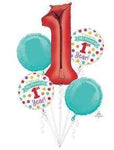 Anagram Mylar & Foil Baby's 1st Year Balloon Bouquet