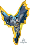 Anagram Mylar & Foil Batman Action Shape 39" Mylar Foil Balloon