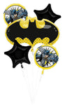 Anagram Mylar & Foil Batman Balloon Bouquet