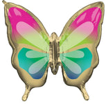 Anagram Mylar & Foil Beautiful Tropical Butterfly 30″ Balloon