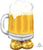 Anagram Mylar & Foil Big Beer Mug 49″ AirLoonz Balloon