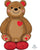 Anagram Mylar & Foil Big Cuddly Teddy Bear 48″ AirLoonz Balloon