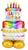 Anagram Mylar & Foil Birthday Cake Airloonz 60″ Balloon