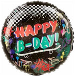 Anagram Mylar & Foil Birthday Skater Town 18″ Balloon