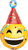 Anagram Mylar & Foil Birthday Smiley Emoji with Hat 39″ Balloon