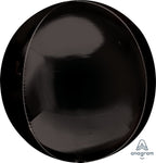 Anagram Mylar & Foil Black Jumbo Orbz 21″ Balloons (3 count)